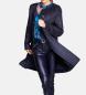 Preview: Damenmantel mit Mohairanteil in Blau – modisch und warm